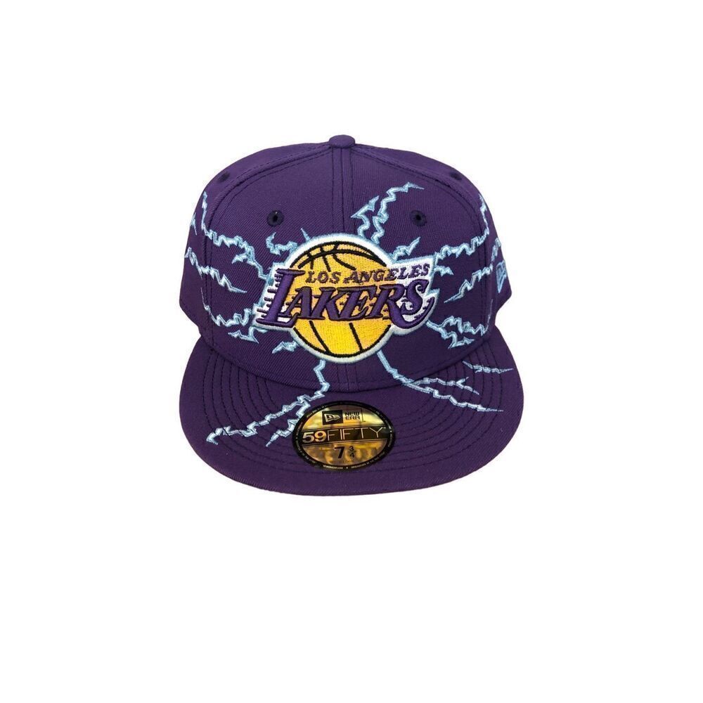New Era Los Angeles Lakers 59FIFTY Fitted Hat Cap Men’s Size 7 3/4